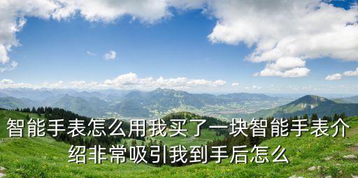智能手表怎么用我買了一塊智能手表介紹非常吸引我到手后怎么