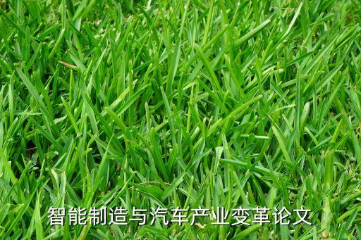 智能制造概論論文2000字，智能制造與汽車產(chǎn)業(yè)變革論文