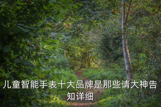 目前最好用的智能手表 前十名，兒童智能手表十大品牌是那些請大神告知詳細(xì)