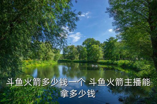 斗魚火箭多少錢一個(gè) 斗魚火箭主播能拿多少錢