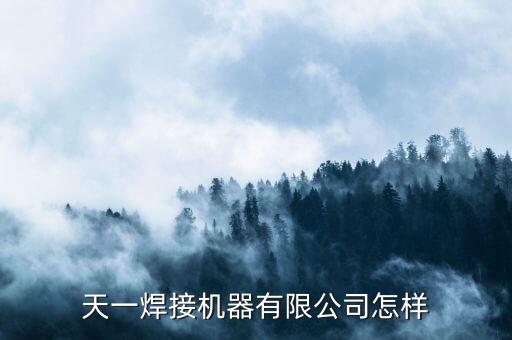 天一焊接機(jī)器有限公司怎樣
