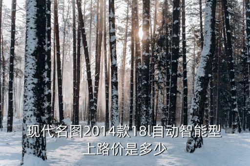 名圖14款18l自動(dòng)智能型，現(xiàn)代名圖2014款18l自動(dòng)智能型上路價(jià)是多少