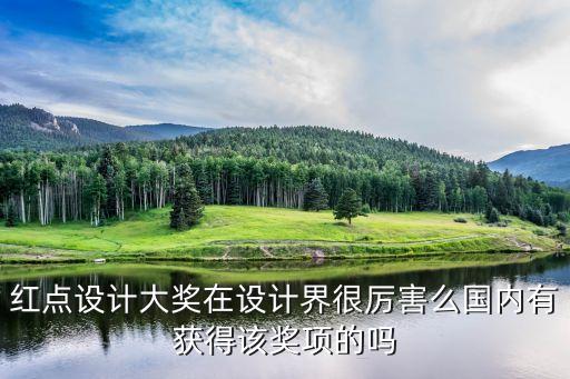 紅點(diǎn)設(shè)計(jì)大獎(jiǎng)在設(shè)計(jì)界很厲害么國(guó)內(nèi)有獲得該獎(jiǎng)項(xiàng)的嗎