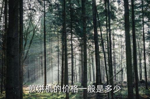 煎餅機(jī)的價(jià)格一般是多少