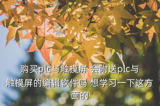 買plc給編程軟件嗎，plc編程軟件需要購買么