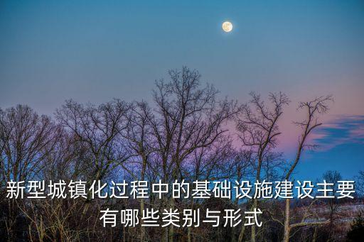新型城鎮(zhèn)化過程中的基礎(chǔ)設(shè)施建設(shè)主要有哪些類別與形式