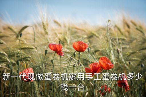 新一代現(xiàn)做蛋卷機(jī)家用手工蛋卷機(jī)多少錢一臺