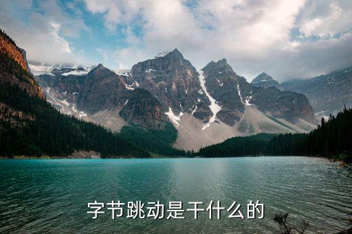 字節(jié)跳動是干什么的