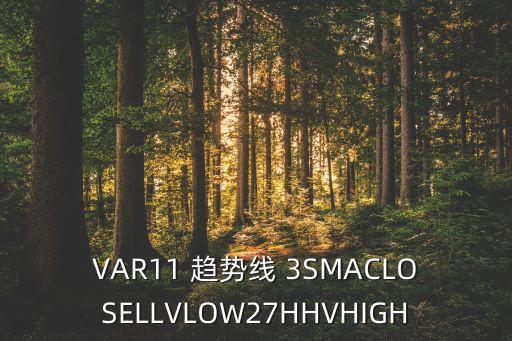VAR11 趨勢(shì)線 3SMACLOSELLVLOW27HHVHIGH