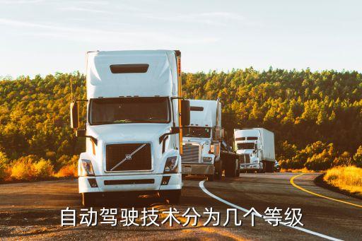 自動(dòng)駕駛技術(shù)分為幾個(gè)等級(jí)