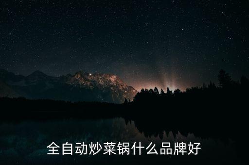 全自動炒菜鍋品牌，全自動炒菜鍋什么品牌好