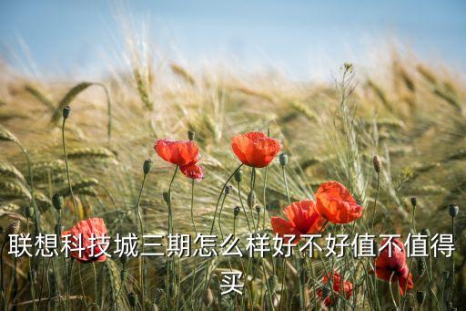 聯(lián)想科技城三期怎么樣好不好值不值得買