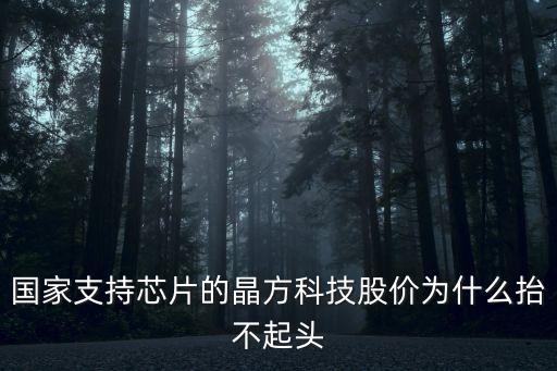 國(guó)家支持芯片的晶方科技股價(jià)為什么抬不起頭