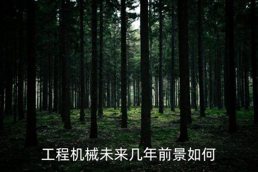 工程機(jī)械未來幾年前景如何