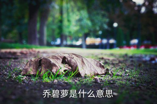 喬碧蘿是什么意思