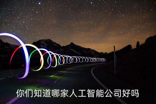 你們知道哪家人工智能公司好嗎