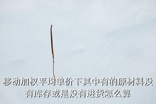 移動加權(quán)平均單價下其中有的原材料沒有庫存或是沒有進(jìn)貨怎么算
