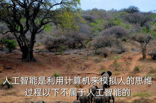 人工智能是利用計算機來模擬人的思維過程以下不屬于人工智能的