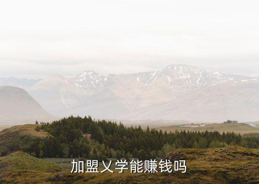 加盟乂學能賺錢嗎