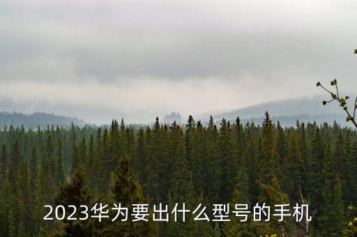 2023華為要出什么型號(hào)的手機(jī)