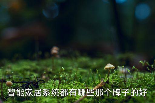 智能家居品牌十大排名圖片，我想了解目前中國(guó)智能家居品牌排名前十大有哪些謝謝