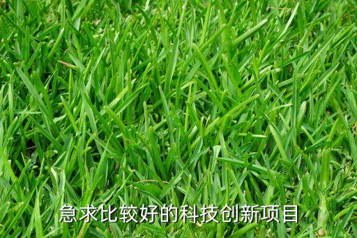 科技類創(chuàng)業(yè)項目，急求比較好的科技創(chuàng)新項目