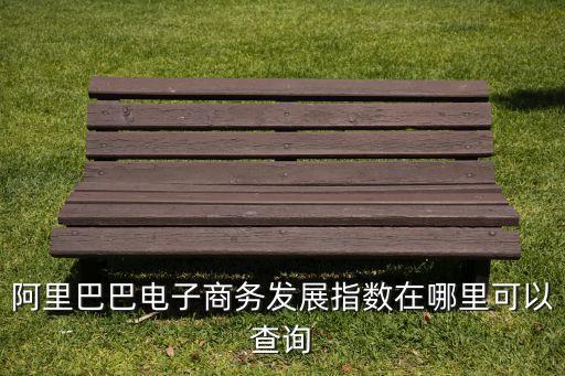 阿里巴巴電子商務(wù)發(fā)展指數(shù)在哪里可以查詢