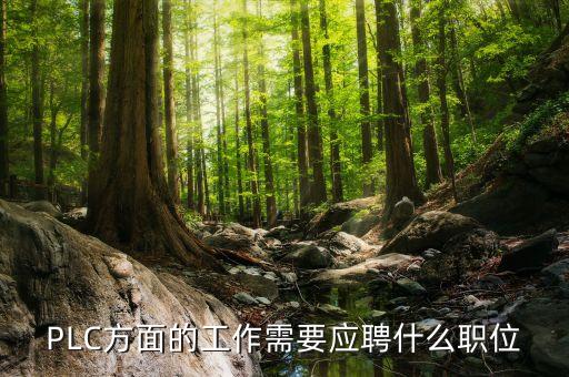 PLC招聘，PLC方面的工作需要應聘什么職位