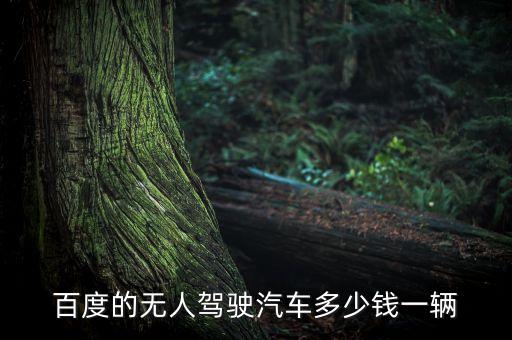 百度的無(wú)人駕駛汽車(chē)多少錢(qián)一輛
