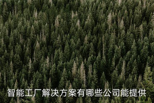 智能工廠解決方案有哪些公司能提供