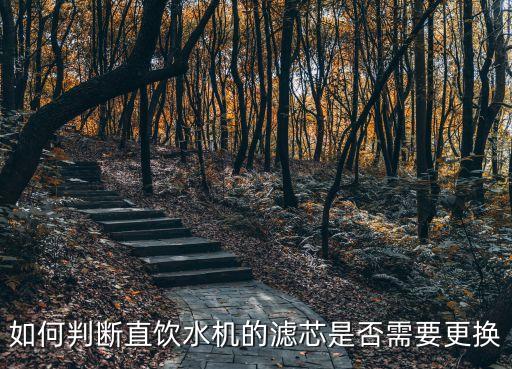 如何判斷直飲水機的濾芯是否需要更換