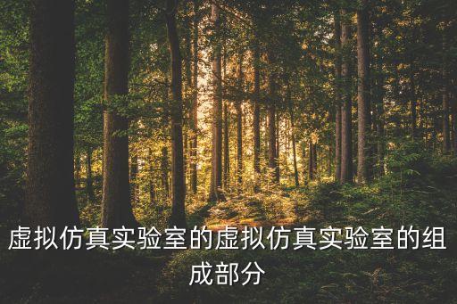 虛擬仿真實(shí)驗(yàn)室的虛擬仿真實(shí)驗(yàn)室的組成部分