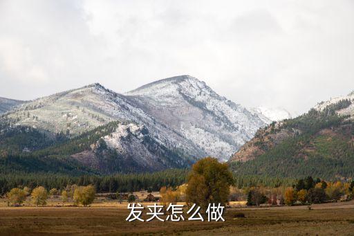 發(fā)夾怎么做