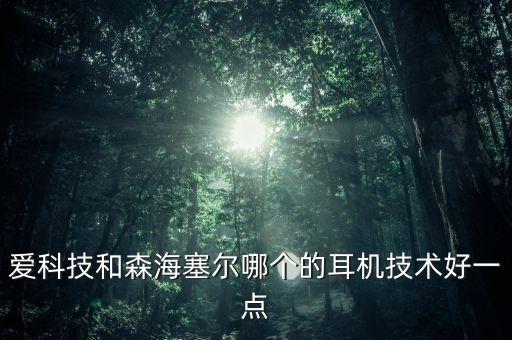 愛科技和森海塞爾哪個(gè)的耳機(jī)技術(shù)好一點(diǎn)
