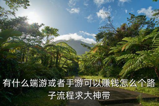 有什么端游或者手游可以賺錢怎么個路子流程求大神帶