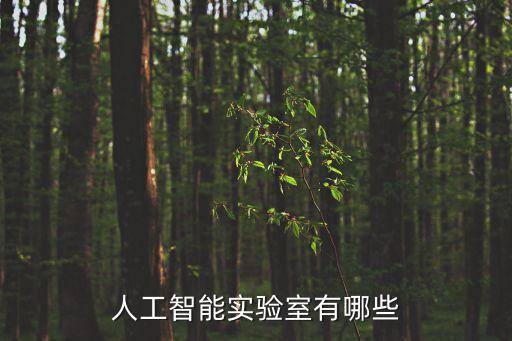 人工智能實驗室有哪些
