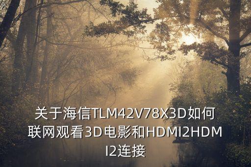 關(guān)于海信TLM42V78X3D如何聯(lián)網(wǎng)觀看3D電影和HDMI2HDMI2連接