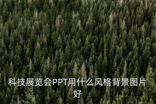 科技展覽會PPT用什么風(fēng)格背景圖片好