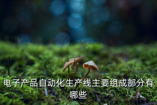 科技自動化有哪些要素組成的，電子產(chǎn)品自動化生產(chǎn)線主要組成部分有哪些