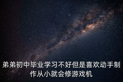 弟弟初中畢業(yè)學(xué)習(xí)不好但是喜歡動(dòng)手制作從小就會(huì)修游戲機(jī)