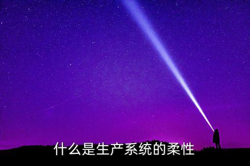 什么是生產(chǎn)系統(tǒng)的柔性