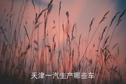 天津一汽新能源汽車，天津新能源汽車有哪些