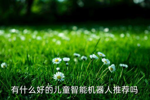 有什么好的兒童智能機器人推薦嗎