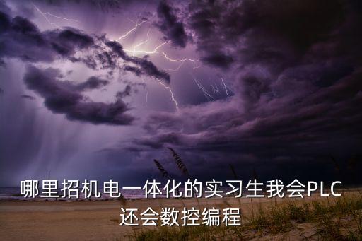 哪里招機電一體化的實習(xí)生我會PLC還會數(shù)控編程