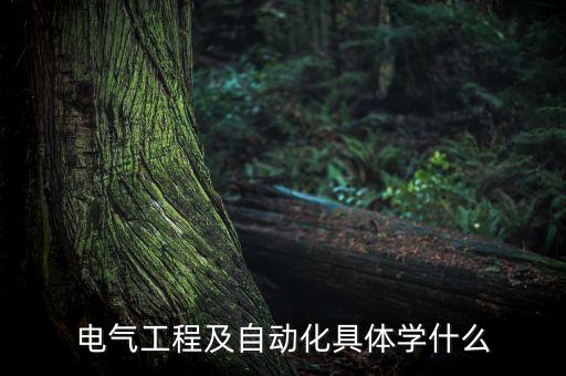 電氣工程及自動化具體學(xué)什么