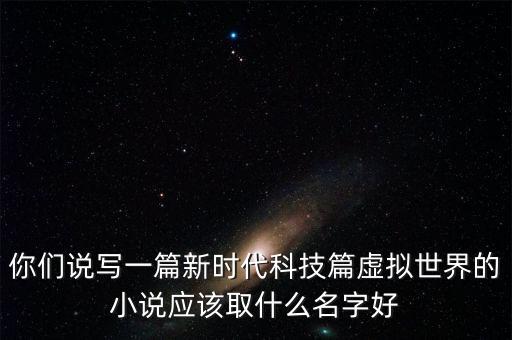你們說寫一篇新時(shí)代科技篇虛擬世界的小說應(yīng)該取什么名字好