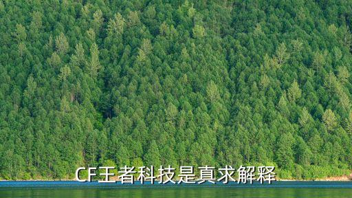 CF王者科技是真求解釋