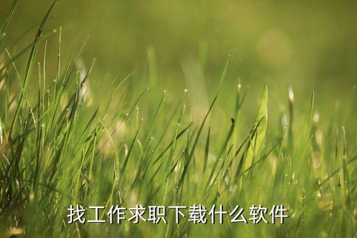 找工作求職下載什么軟件