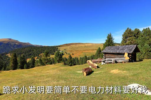跪求小發(fā)明要簡(jiǎn)單不要電力材料要好找