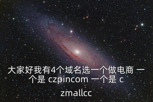 大家好我有4個(gè)域名選一個(gè)做電商 一個(gè)是 czpincom 一個(gè)是 czmallcc